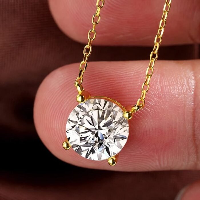 Luxury Moissanite Solitaire Necklace