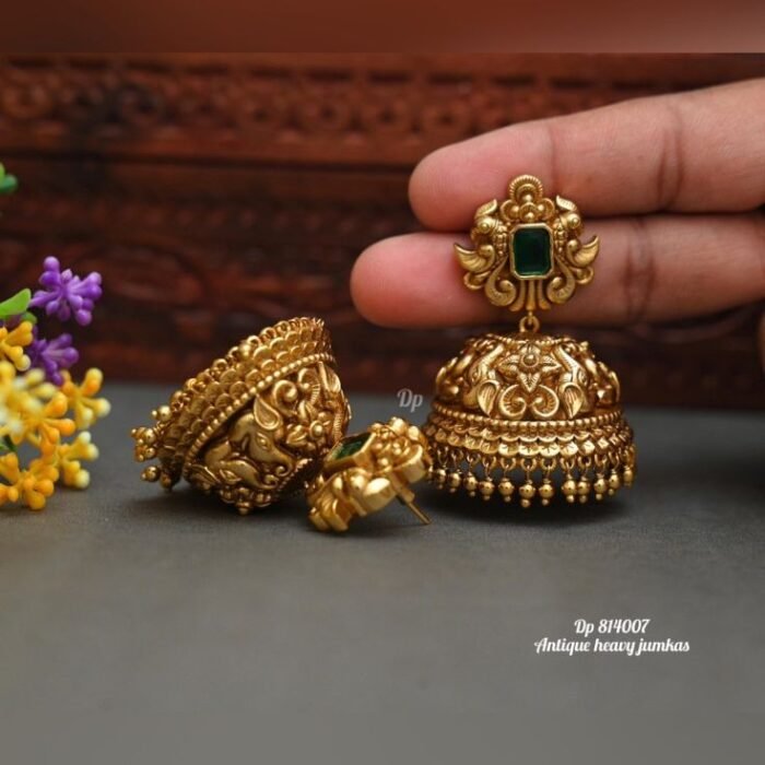 Kundan Bridal Jhumkas