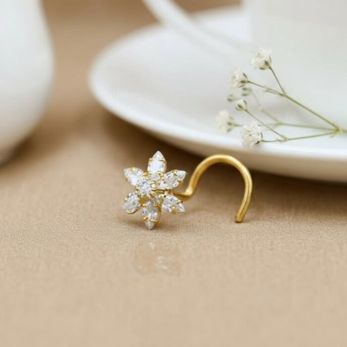 Royal Floral Nose Pin