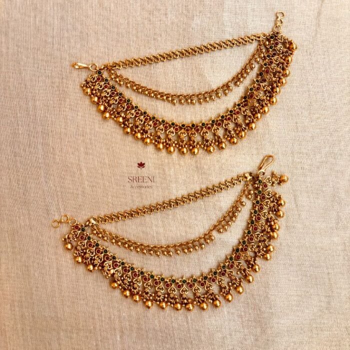 Kundan Ear Chain