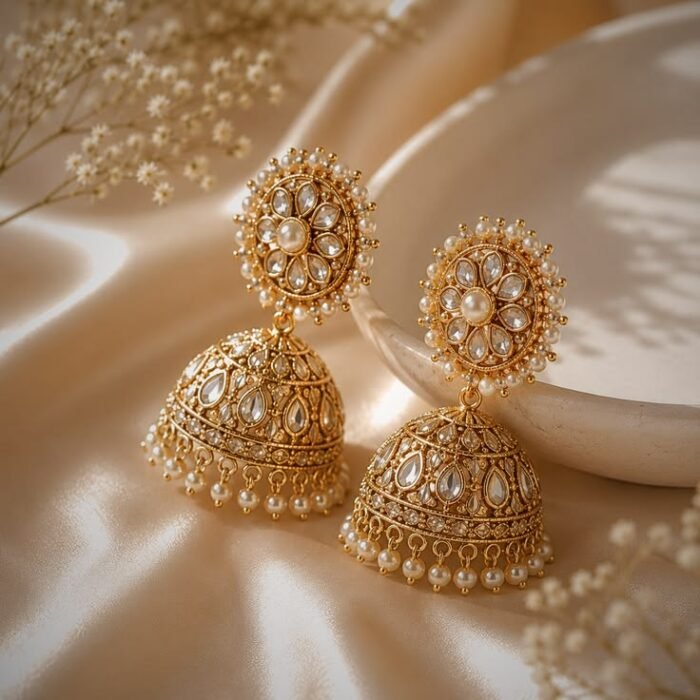 Pearl Drop Jhumkas