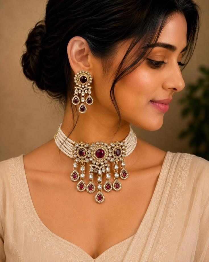 Royal Jadau Kundan Choker Set