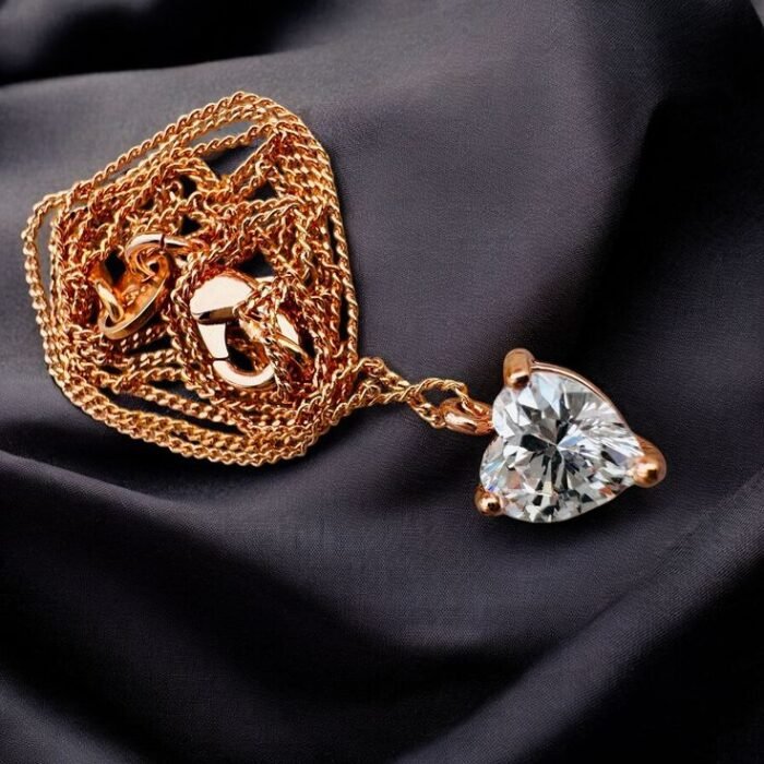 Anti-Tarnish Heart Pendant Necklace